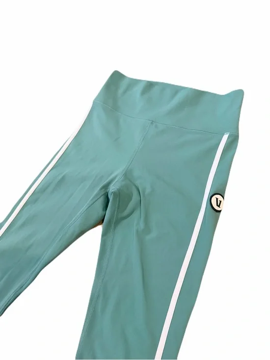 Vuori Women's Track Leggings - Celadon Green / White Piping - Size S - Picture 5 of 11